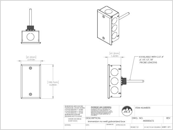 A/TT100-HT-INW-6″-2-GD – High Temp Immersion